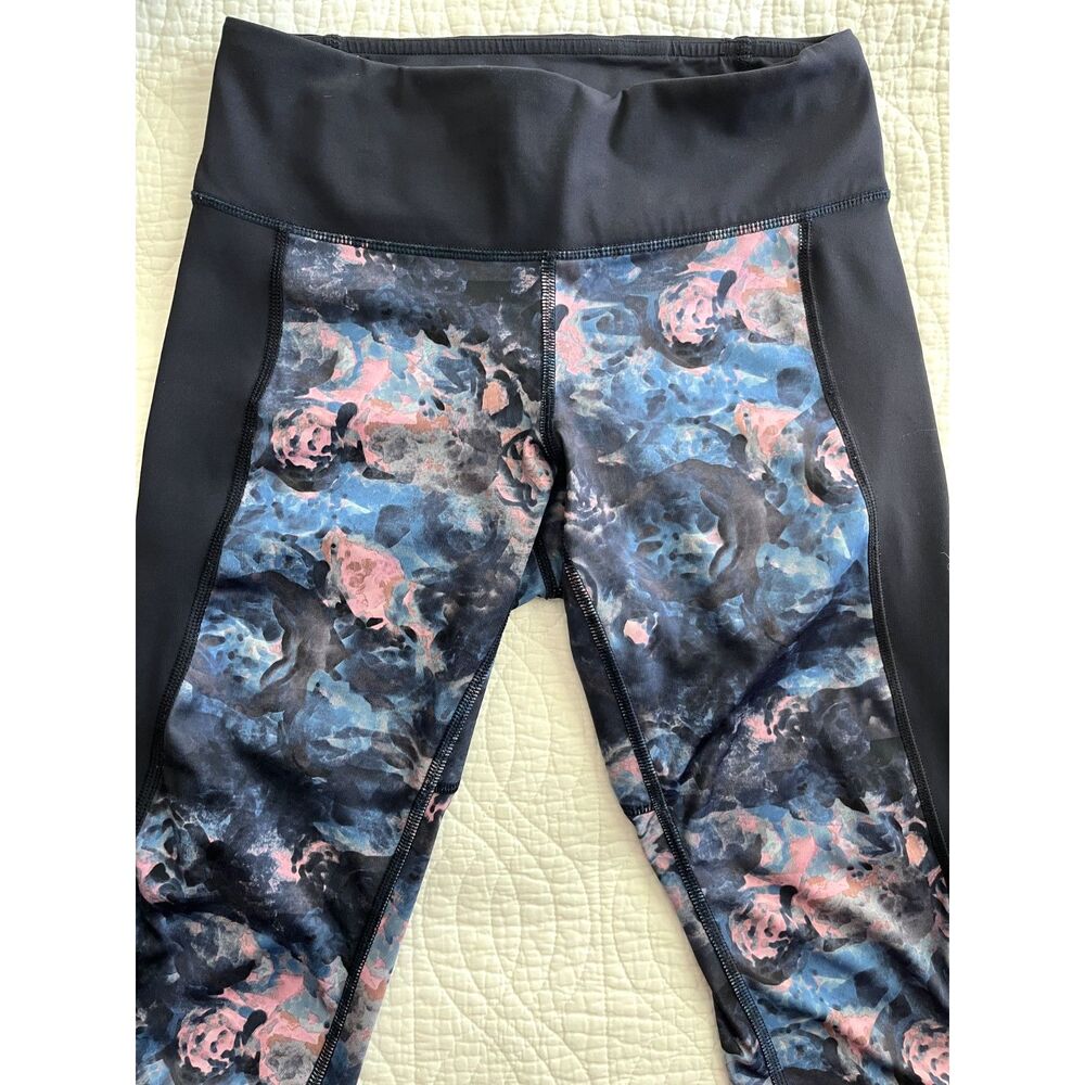 Lululemon If You're Lucky Crop Pant Legging Sz 4 Navy Blue Yoga Gym Fitness - Picture 6 of 10